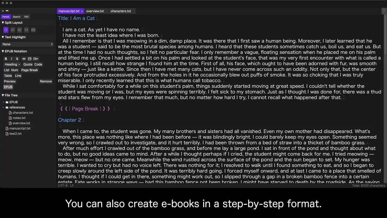 EPUB Export for eBook Publishing