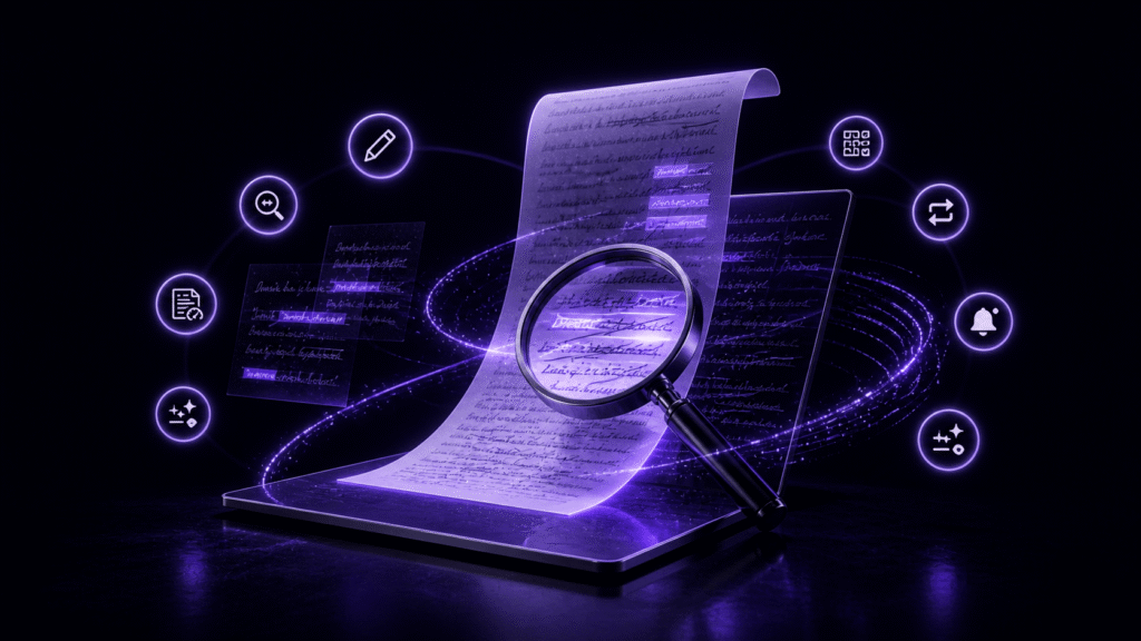 Twenty mixed-script corrections are measured from selection through re-search