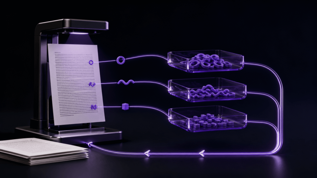 縦書き小説原稿から数字・記号・ルビ候補を分けて確認するアイキャッチ