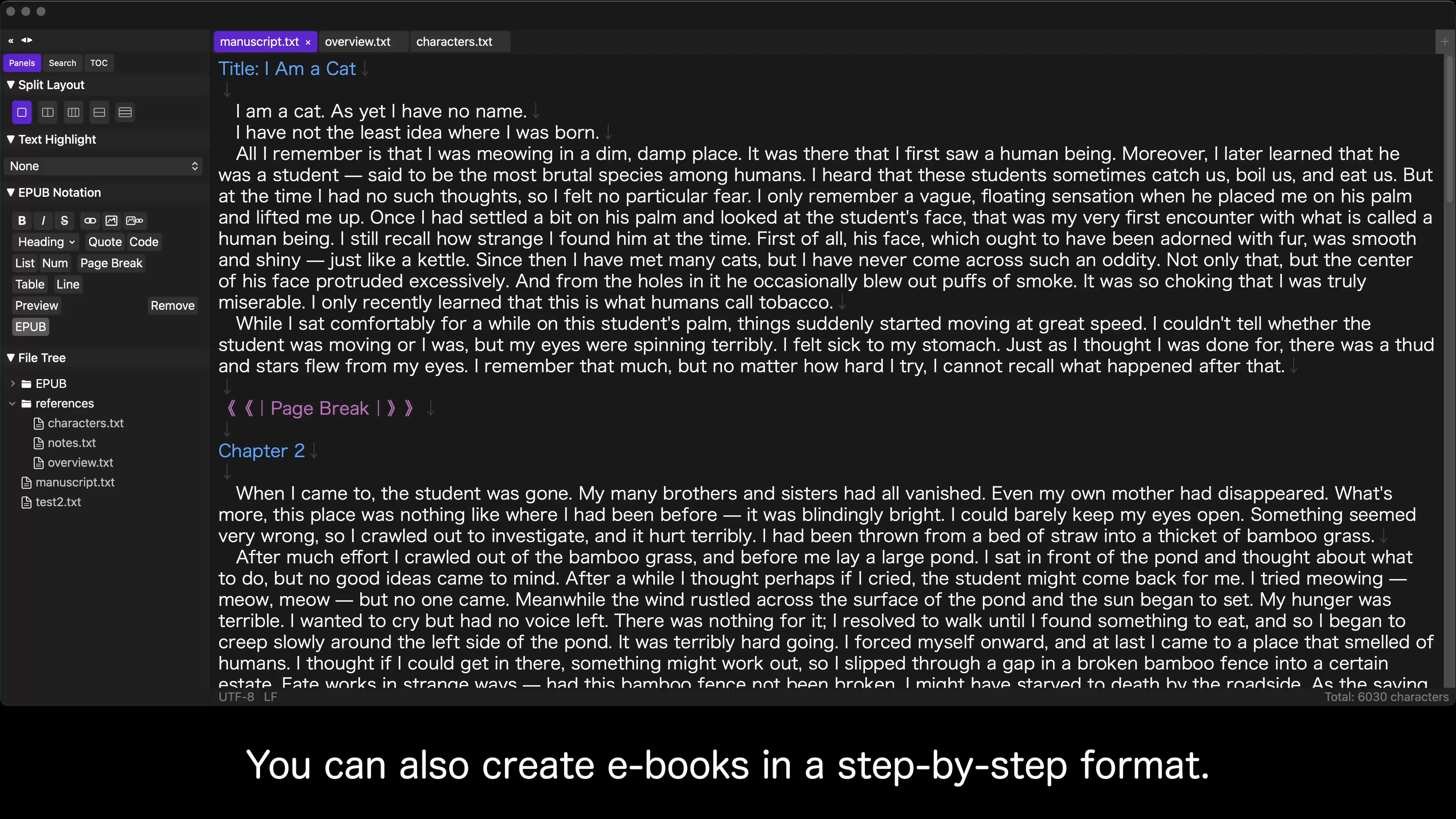 EPUB Export for eBook Publishing